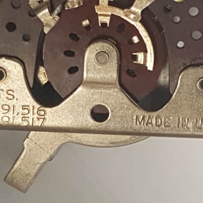 1950 CRL 1454 Fender Telecaster Stratocaster Esquire 3 way Centralab switch w/ 2 pat. # image 15