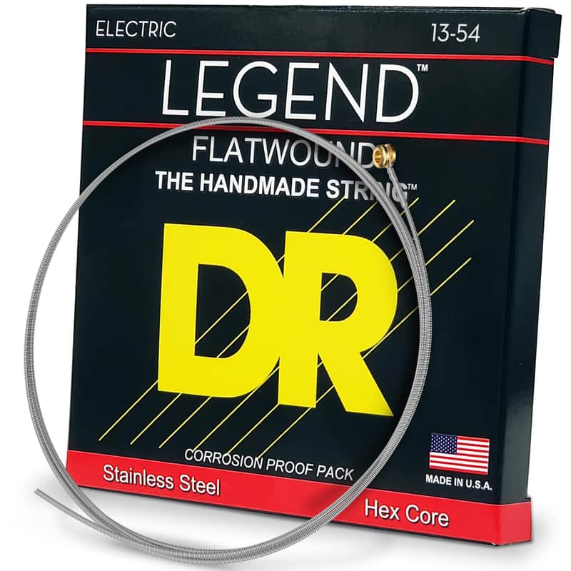 DR Strings LEGEND™ - Polished Flatwound Electric Guitar Strings: Heavy 13-54 image 1