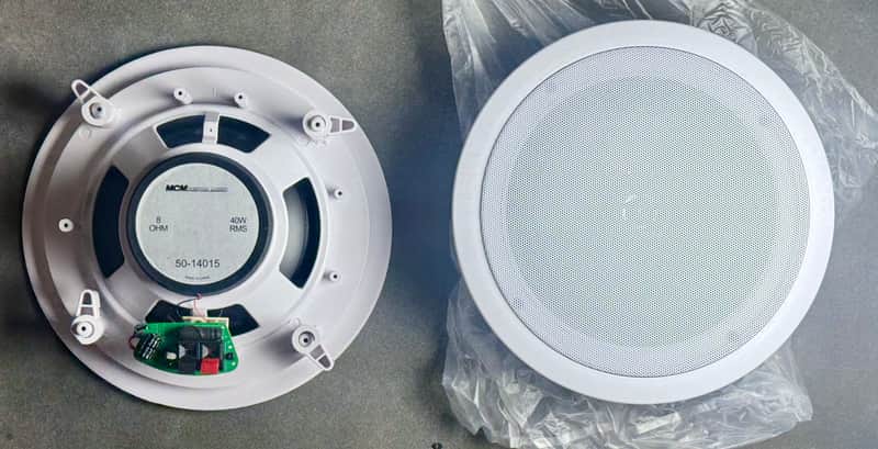 NIB MCM Custom Audio 50-14015 in Ceiling Speaker Pair 2020’s-current - White image 1