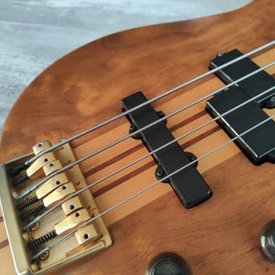 1992 Heartfield (by Fender Japan) Prophecy III Neckthrough Bass (Natural) image 3