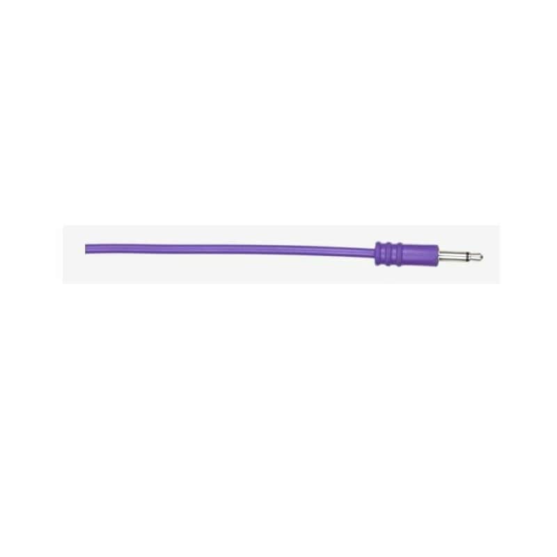 ALM Custom 3.5mm Male Mono Patch Cables (15cm, purple, pack of 5) image 1