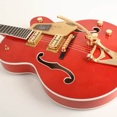 Gretsch Nashville Hollow Body with String-Thru Bigsby and Gold Hardware Ebony Fingerboard Orange Stain image 7