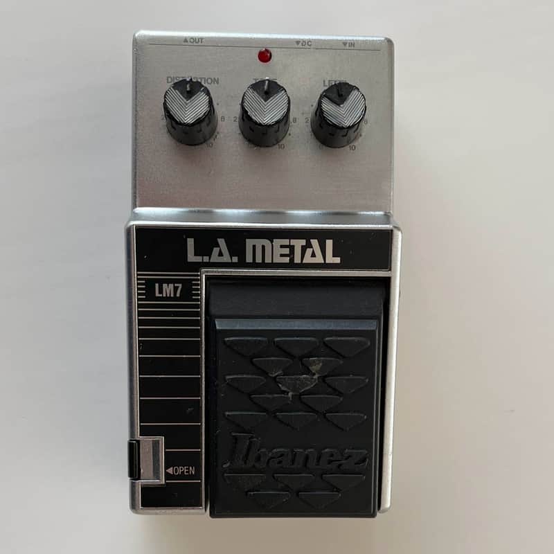 Ibanez LA Metal LM7 1980s - Silver image 1