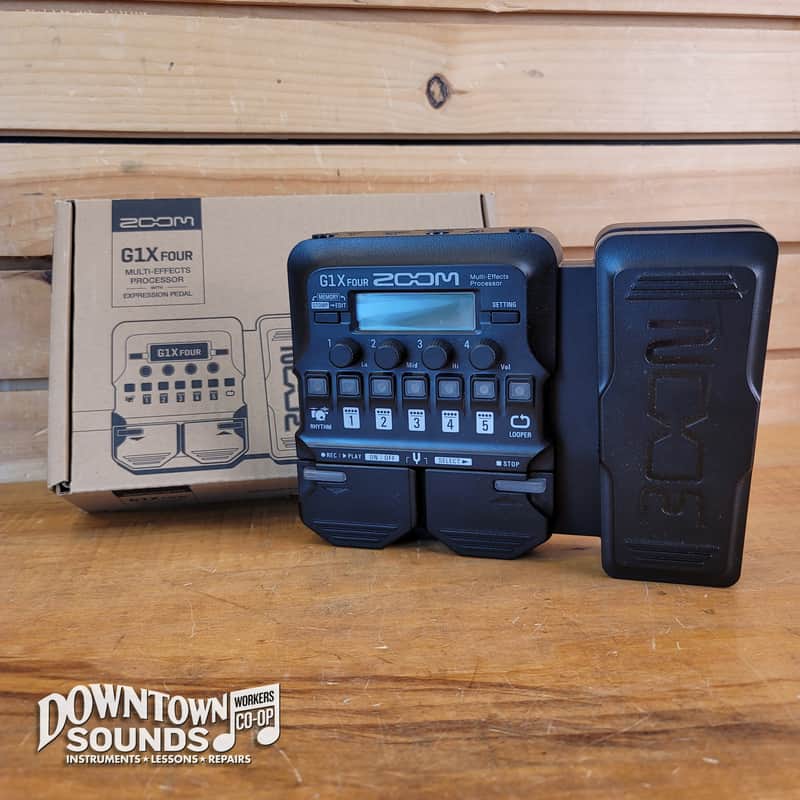Zoom G1X Four Guitar Multi-Effects Processor with Expression Pedal image 1