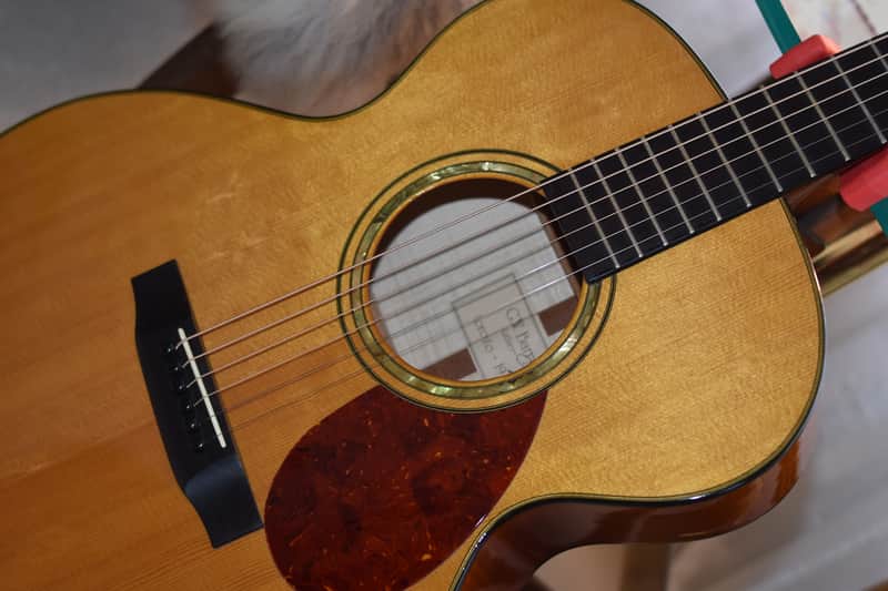 G.W. Barry Grand Concert/OOOO body/[OM depth] | 1993 | Flame Maple /Ebony & Sitka Spruce | Signed G.W. Barry image 1