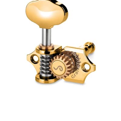 Schaller Germany 3x3 GOLD Grand Tune Tuners Tuning Keys with Butterbean Buttons image 1