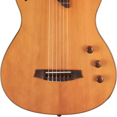 Cordoba Stage Traditional CD Nylon Thinline Acoustic-Electric Guitar, Solid Cedar Top image 2