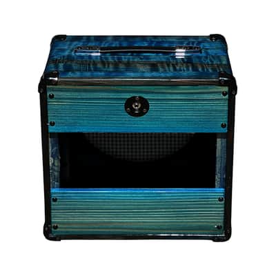 Unique Ashen 112 Blue Custom Guitar Speaker Cabinet Curly Redwood (empty) image 5