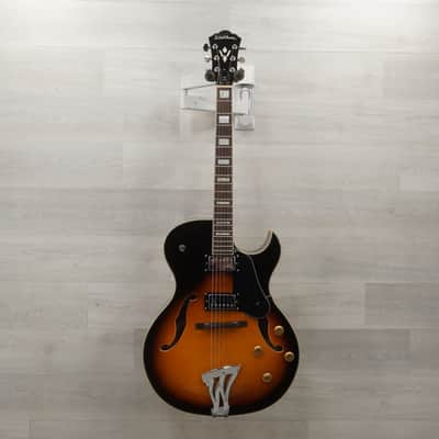 Used Washburn J3TSK Semi-Hollow Electric Guitar Sunburst image 2