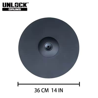 UNLOCK 14” 2 Piece Hi Hat Cymbals for Roland Alesis Strike Lemon VH image 2