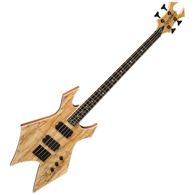 B.C. Rich Paolo Gregoletto Signature Warlock 4-String Bass Spalted
