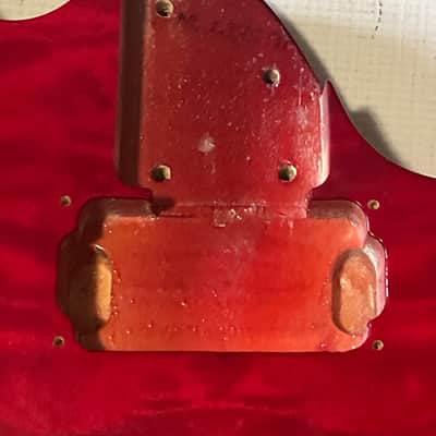 2000's Korean Ibanez RG320QS Red Quilt Sapele Top Basswood Guitar Body Edge Pro II Tremolo Ready image 12