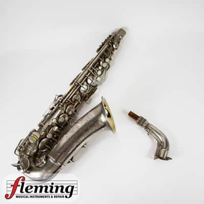 Conn New Wonder Transitional Alto Saxophone - Silver Plate, Gold Wash Bell, 1932 image 1