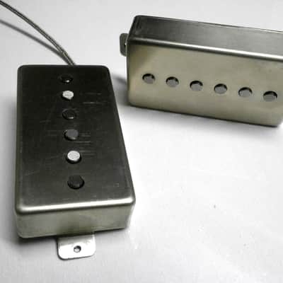 Humbucker Size Hybrid Pickups SET RAW COVER Strat Tone Alnico 5 ROD Magnet Stratocaster Fender PAF Q image 11