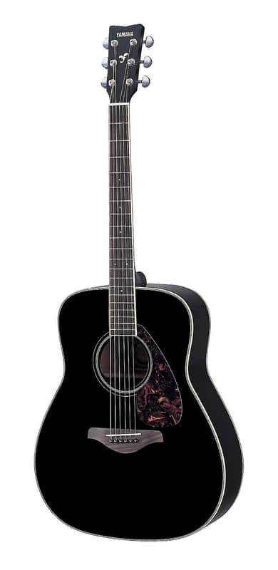 Yamaha FG720S-BL Dreadnought Acoustic Guitar Black | Reverb