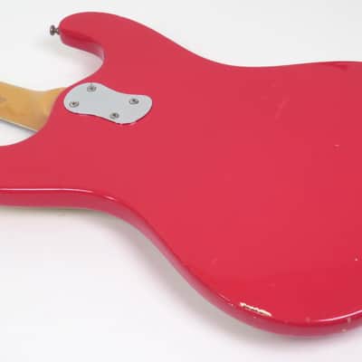 Mosrite Ventures Bass 1965 Custom Color Strawberry Red image 10