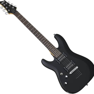 Schecter C-6 Deluxe Left-Handed Electric Guitar - Satin Black (433) image 3