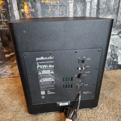 Polk Polk Audio PSWi-8M  wireless powered subwoofer 90s  - Black image 4