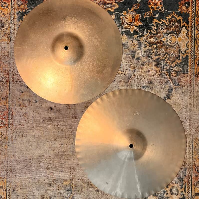 EARLY Vintage Paiste 602 SOUND EDGE Hihats 14” 852 958 g PRE SERIAL! The TONE! Don’t Pay $800 For REISSUES! image 1