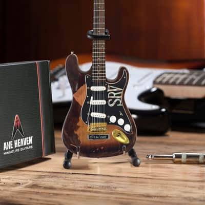SRV Number One Guitar - Stevie Ray Vaughan Aged Vintage Fender Strat Mini Guitar Replica image 5