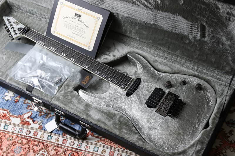 ESP MIJ Original Horizon 1 Limited Edition "Liquid Metal Silver + Ebony" (2025) image 1