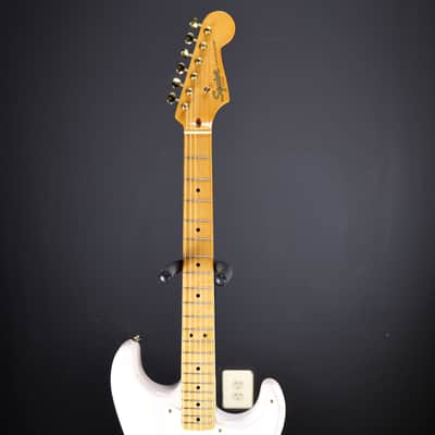 Squier FSR Classic Vibe '50s Stratocaster Maple Fingerboard Parchment Pickguard Gold Hardware White Blonde image 5