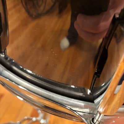 Pearl CS1450 Chad Smith Signature 14x5" Steel Snare Drum 2010s - Black Nickel image 7