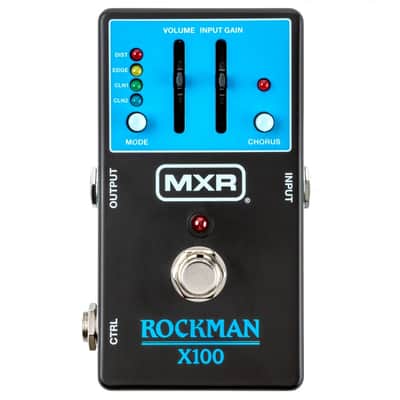 MXR MX100 Rockman X100 Analog Tone Processor 2025 - Present - Black / Blue image 1