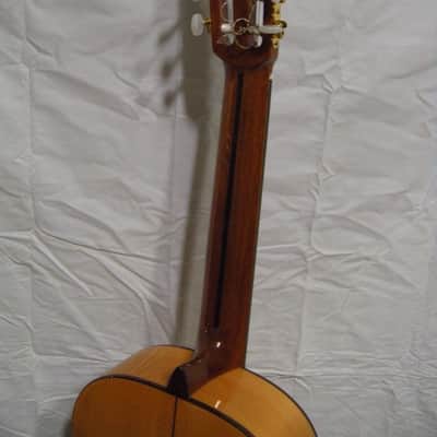 FINAL DISCOUNT Rare Almansa 447 Cypress Flamenco-style classical guitar with Travelite case. image 8