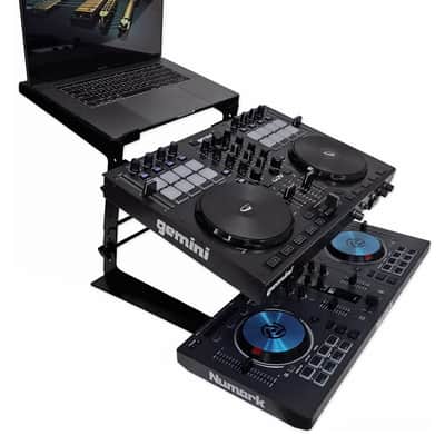 Rockville Dual Laptop+Controller Stand for M-Audio Oxygen 49 MK IV Keyboard image 8