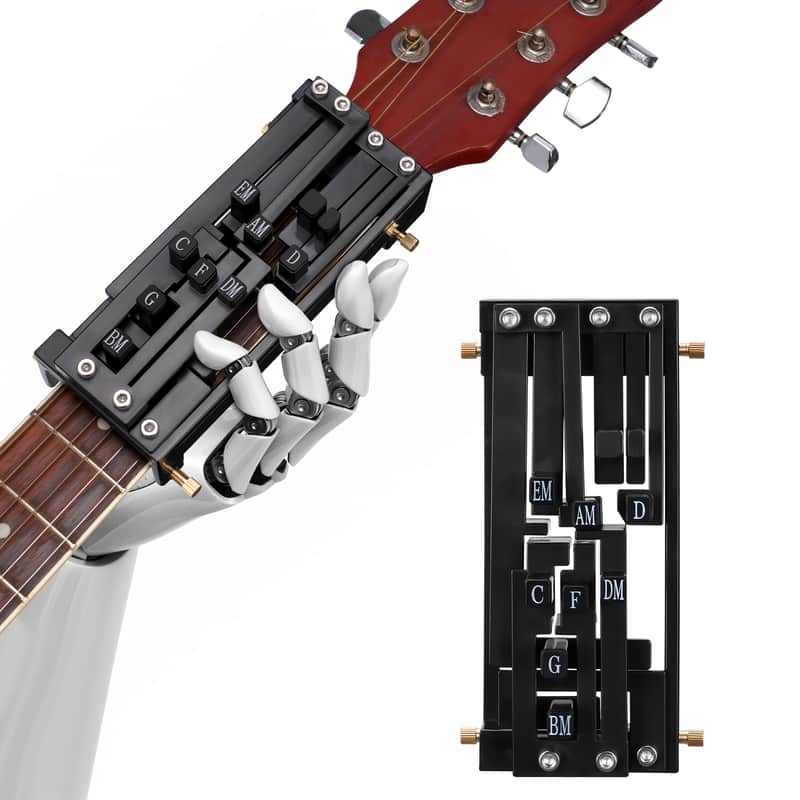 Guitar Trainer Practical Chord Presser Training Tool Guitar Learning System for Classical Guitar Ideal for Music Enthusiasts and Beginners Black image 1