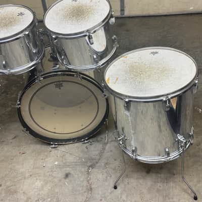 Ludwig Rockers USA 4-Piece Drum Shell Pack – Mirror Chrome Finish image 4