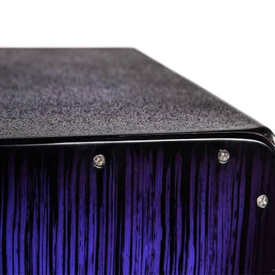 Latin Percussion Aspire Accents Series Cajon - Blue Burst Streak image 4