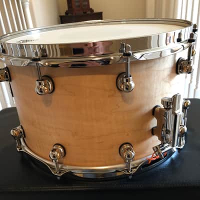Pearl Masterworks Maple /Birch 14”x8” Snare Drum Matte Natural Flame Maple image 3