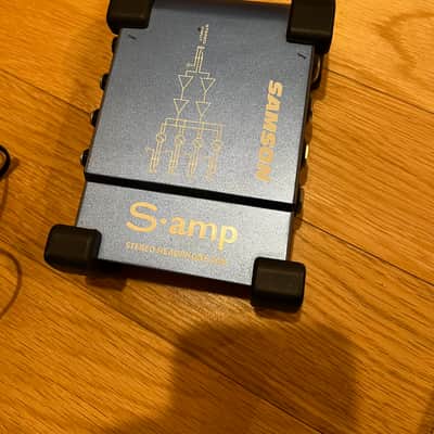 Samson S-Amp S Class Mini Stereo Headphone Amplifier 2010s - Blue/Black image 1