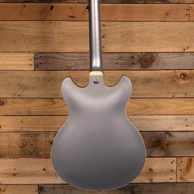 Ibanez AS73G Semi-Hollowbody Guitar Moonstone Silver Flat image 5