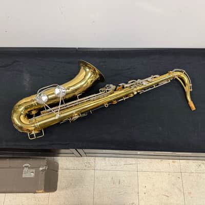 Vintage Buescher Aristocrat Bb Tenor Sax Saxophone with Original Case and Mouthpiece image 11