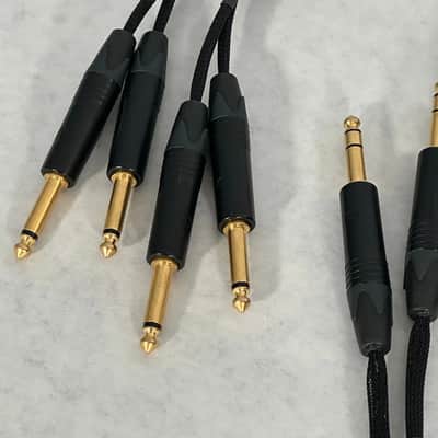 Mogami Snake 2 TRS 1/4" Gold - 4 TS 1/4" Gold Neutrik - 8 feet. image 4