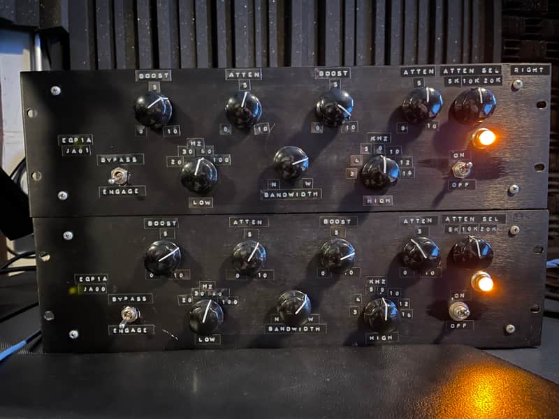 Pultec PAIR Pultec EQP-1A Clone (Cinemag, Sowter, Vintage Windings) - Black image 1