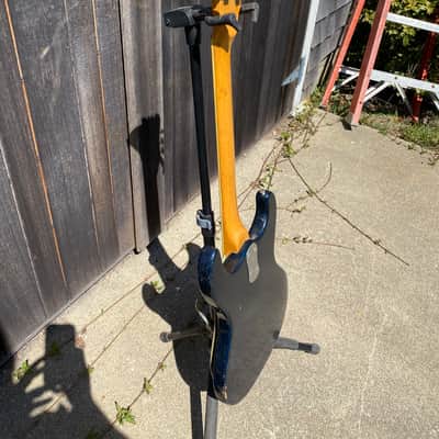Vintage 1965 Mosrite Ventures Model Vibramute Ink Blue image 19