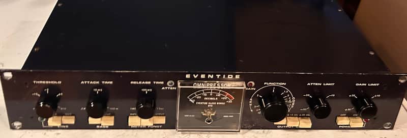 Eventide Omnipressor Model 2830 Dynamic Effects Processor 1974 - Black with Black Meter image 1
