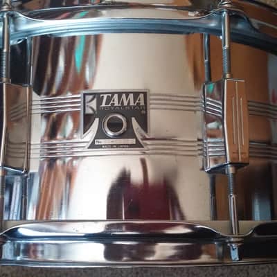 VINTAGE Tama Royalstar DEEP Chrome 6.5  X 14 Snare Drum 8 LUGS MADE IN JAPAN Very Clean !!!! 80s Chrome image 2