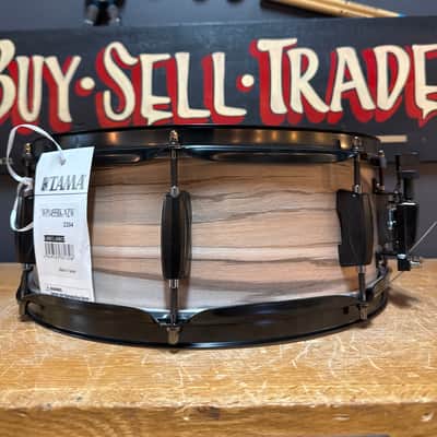 Tama WP1455 Woodworks 14x5.5" Snare Drum 2023 - Present - Natural Zebrawood image 4