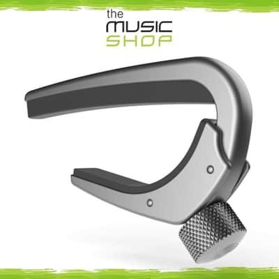 D'Addario Planet Waves Adjustable Tension Silver Pro Guitar Capo - PW-CP-02S image 1