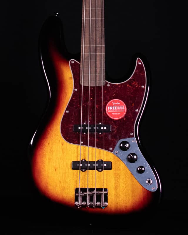 Squier Classic Vibe '60s Jazz Bass Fretless, Laurel FB, 3-Color Sunburst image 1