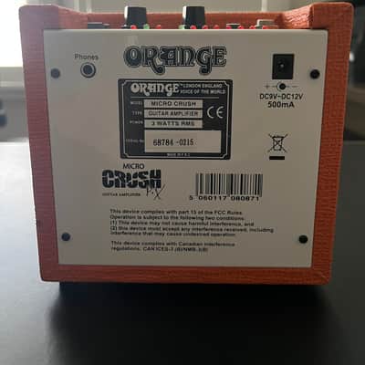 Orange CR3 Micro Crush 3w Guitar Combo 2009 - 2017 - Orange image 6