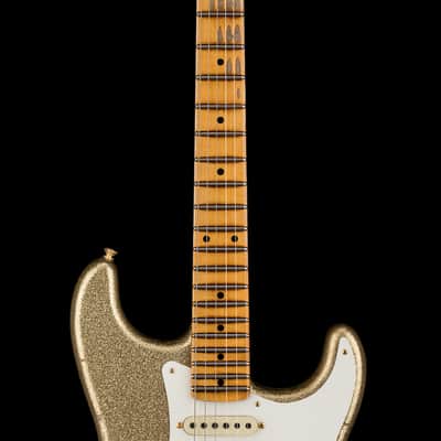Fender Custom Shop Limited Edition 1957 Stratocaster Relic/Closet Classic Hardware - Gold Sparkle #81652 image 5