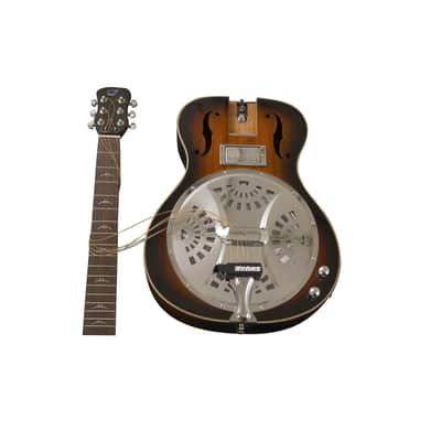 Journey Instruments FR300BE First Class OM Resonator Body Solid African Mahogany Neck 6-String Acoustic-Electric Collapsible Travel Guitar w/Gig Bag image 2