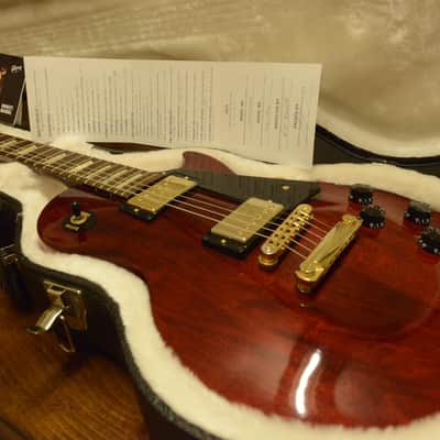Gibson Les Paul Wine Red Guitar Gold Hardware Deluxe Tuners USA Case OHSC image 1