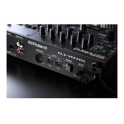 Roland DJ-707M Compact Rugged Mic Section Dual USB Ports Anti-Feedback Loudspeaker Management Four-Channel Four-Deck Serato DJ Controller image 4